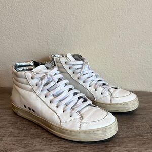 P448 White Skate High Top Sneaker
